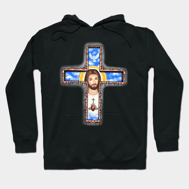 Jesus Christ bless you Hoodie by Artardishop